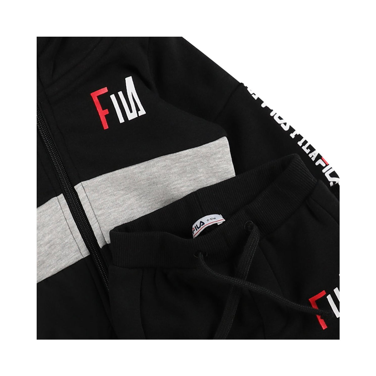 סט פוטר קפוצ'ון FILA ZIPPED לתינוקות