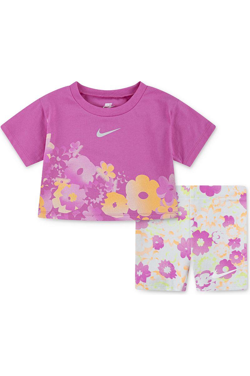 חליפת NIKE FLOW-RAL AOP BIKE פרחונית לתינוקות