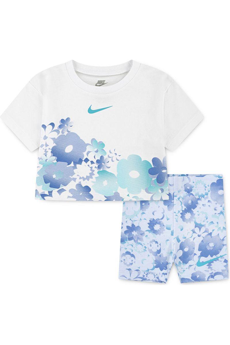 חליפת NIKE FLOW-RAL AOP BIKE פרחונית לתינוקות