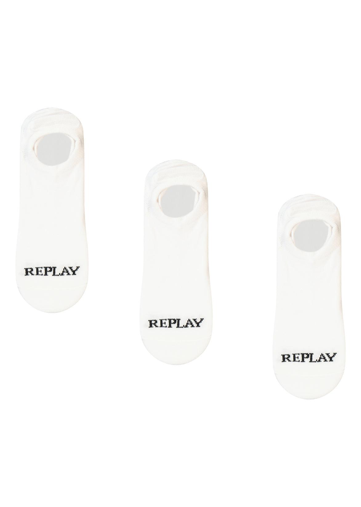 שלישיית גרבים REPLAY לוגו מותג לילדים WHITE / 35-38