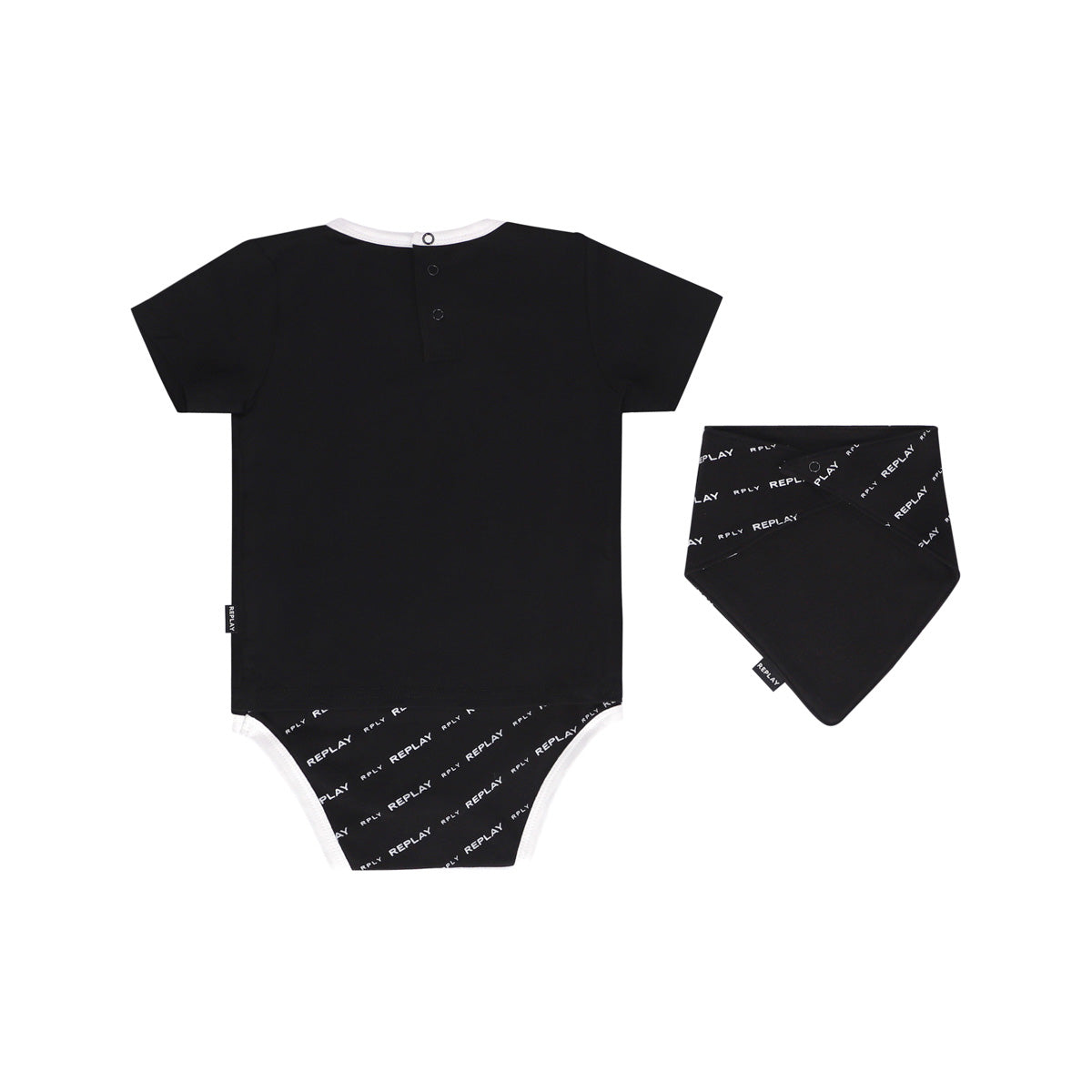 בגד גוף+ סינר REPLAY לוגו מותג בצד לתינוקות