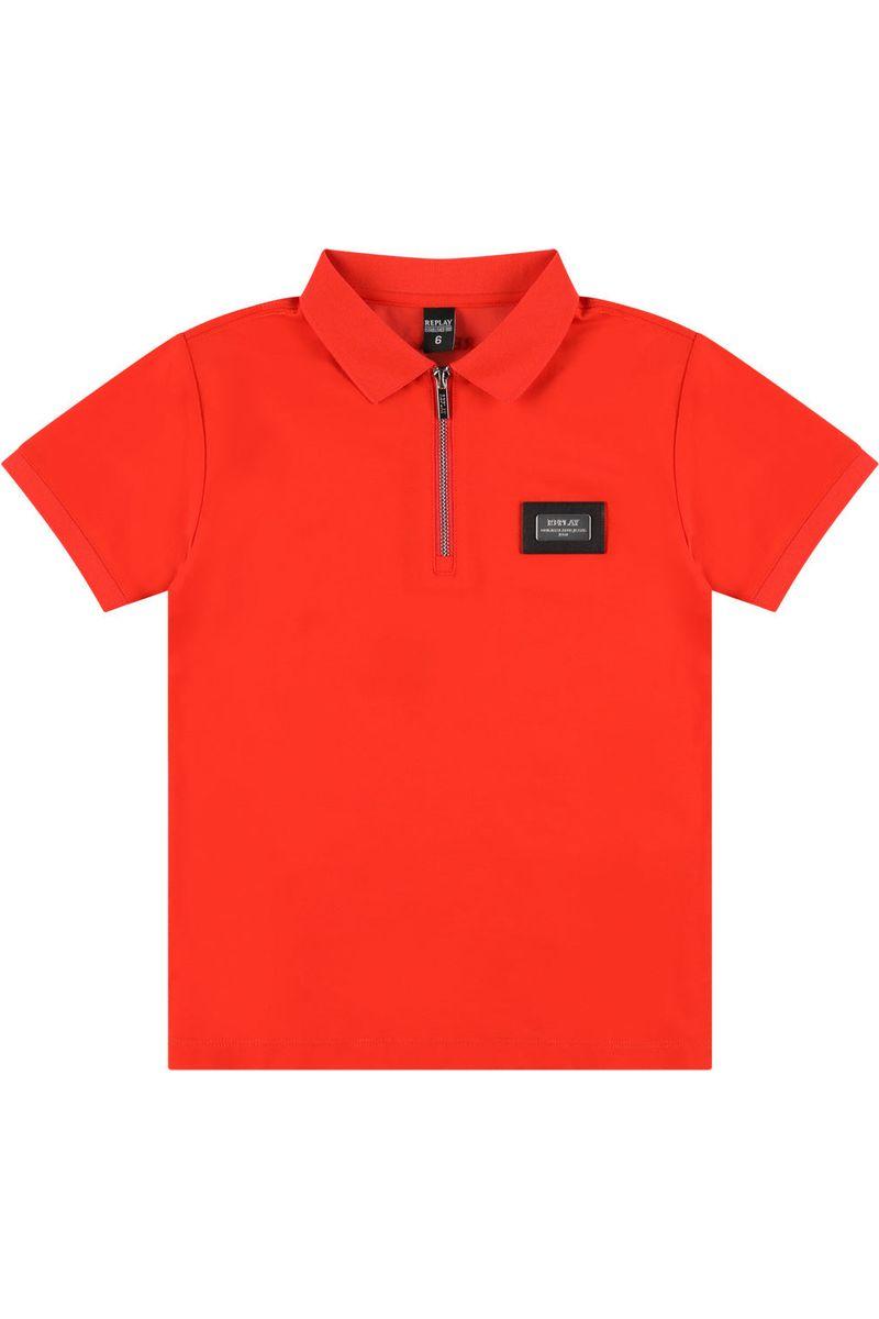 חולצת צווארון REPLAY לוגו ריבוע בצד לילדים