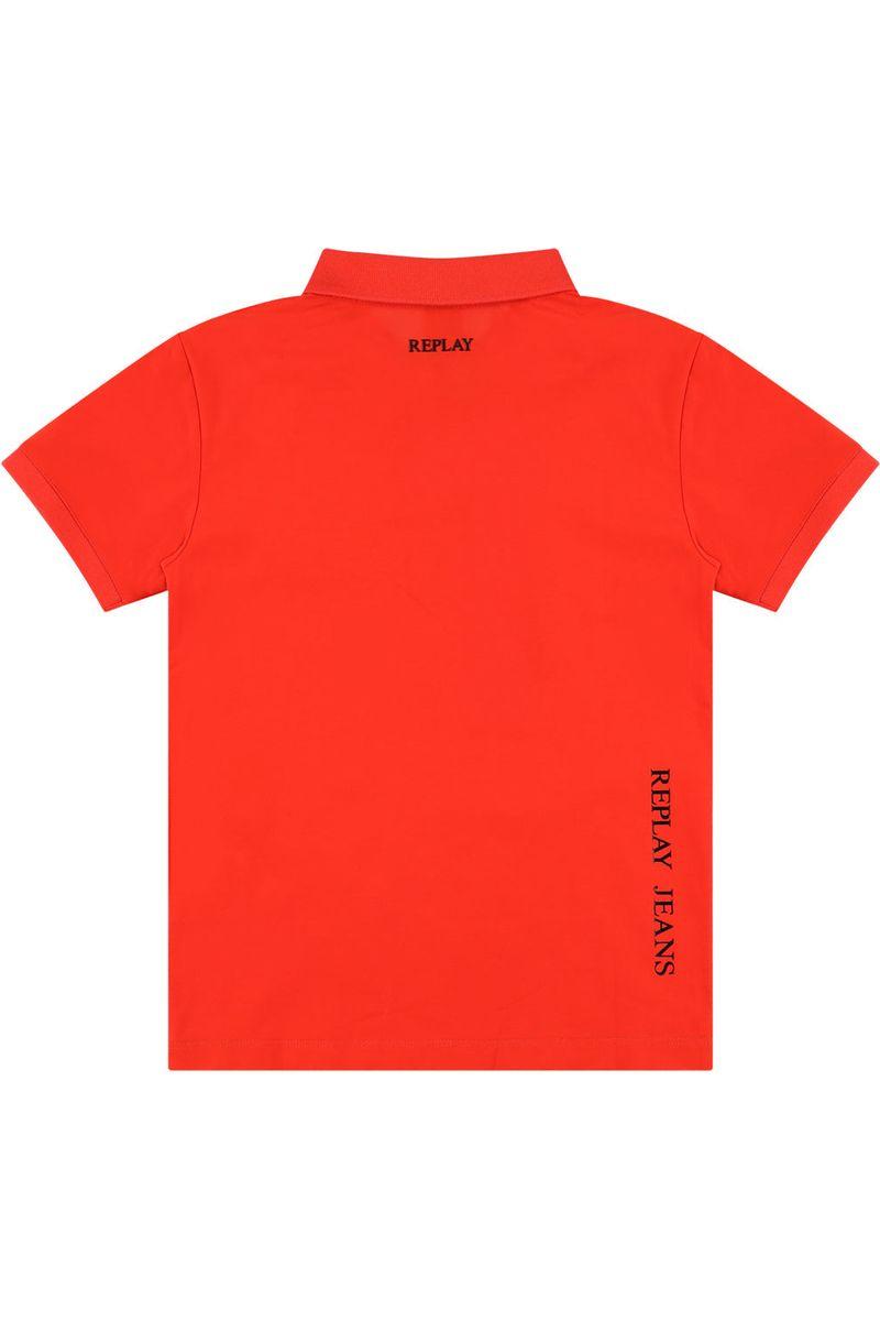 חולצת צווארון REPLAY לוגו ריבוע בצד לילדים