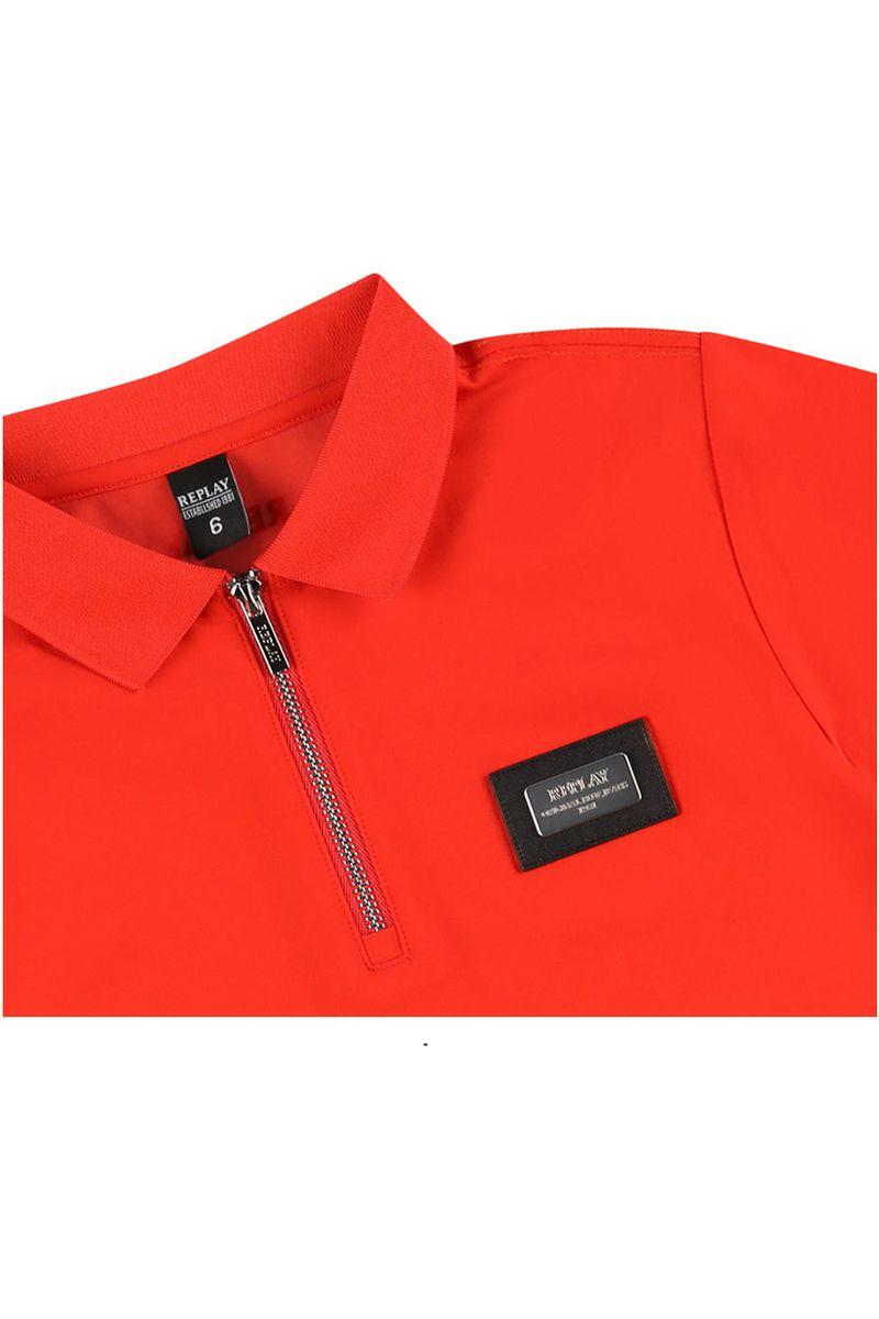 חולצת צווארון REPLAY לוגו ריבוע בצד לילדים