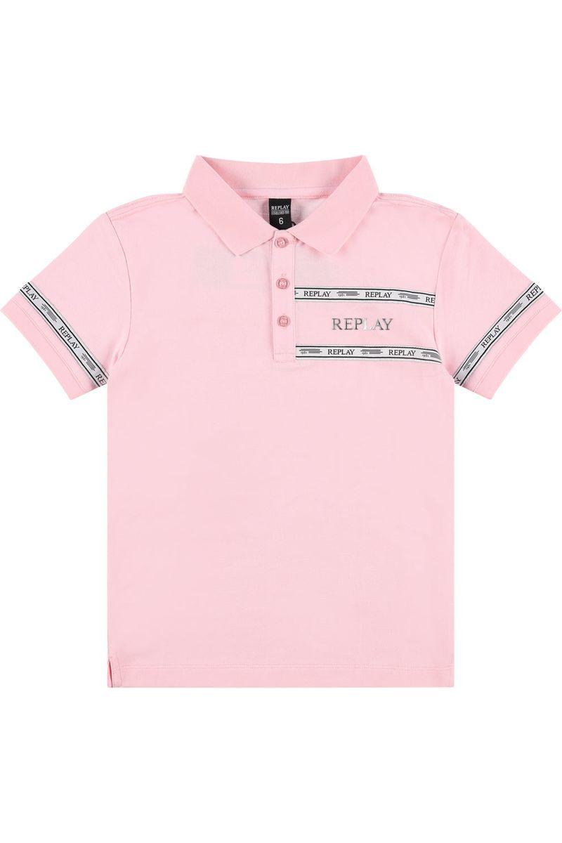 חולצת צווארון REPLAY לוגו בצד לילדים