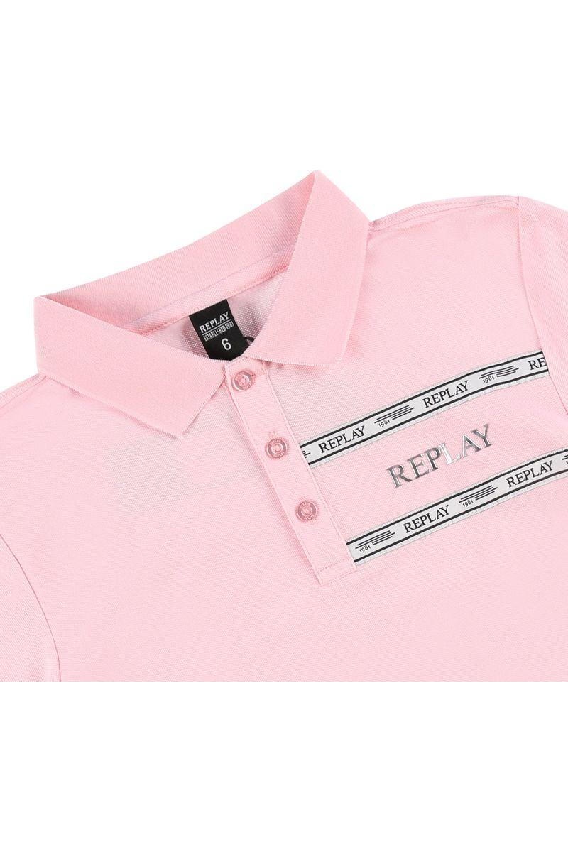 חולצת צווארון REPLAY לוגו בצד לילדים