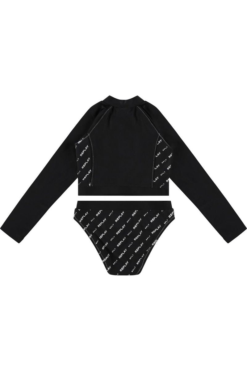 בגד ים 2 חלקים REPLAY לוגו מותג לילדות
