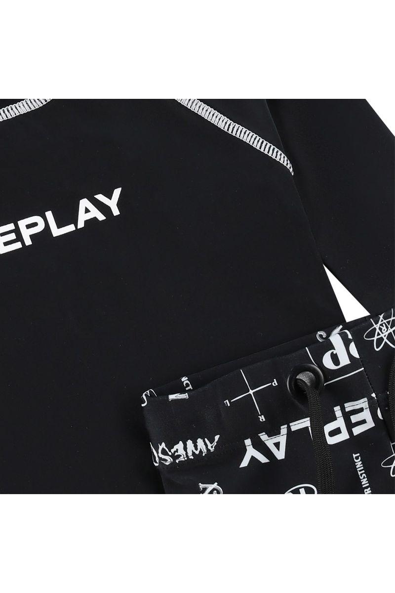 בגד ים ANTISUN שני חלקים REPLAY כולל כובע לתינוקות