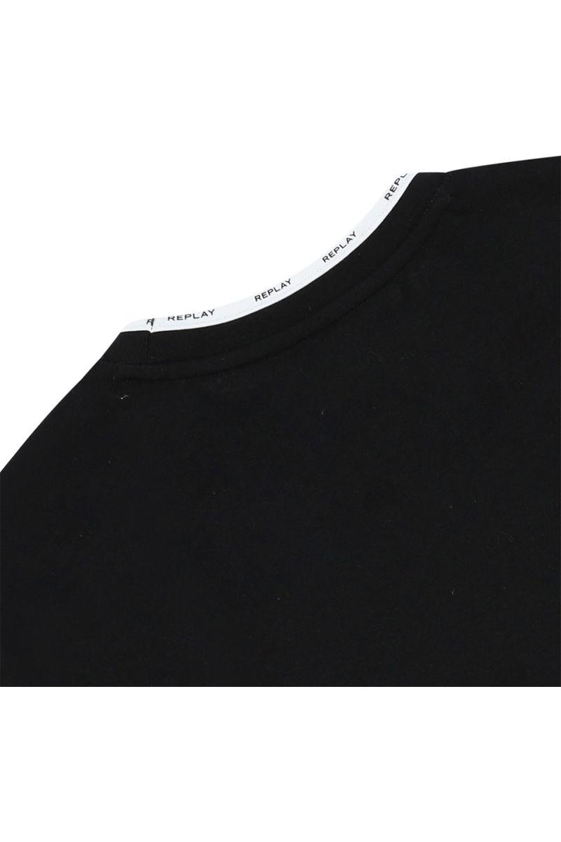 חולצת טי שרט REPLAY לוגו משוכפל לילדים