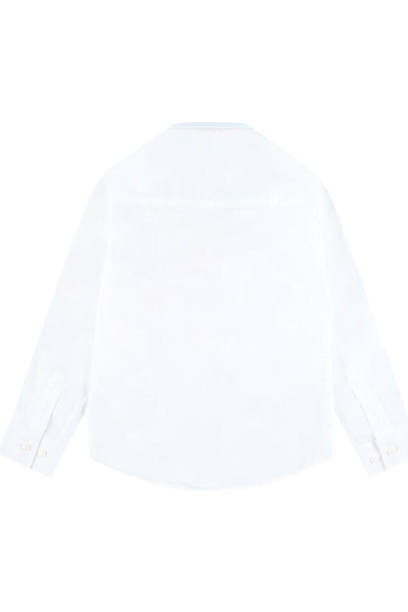 חולצה מכופתרת REPLAY פס לוגו בצד לילדים