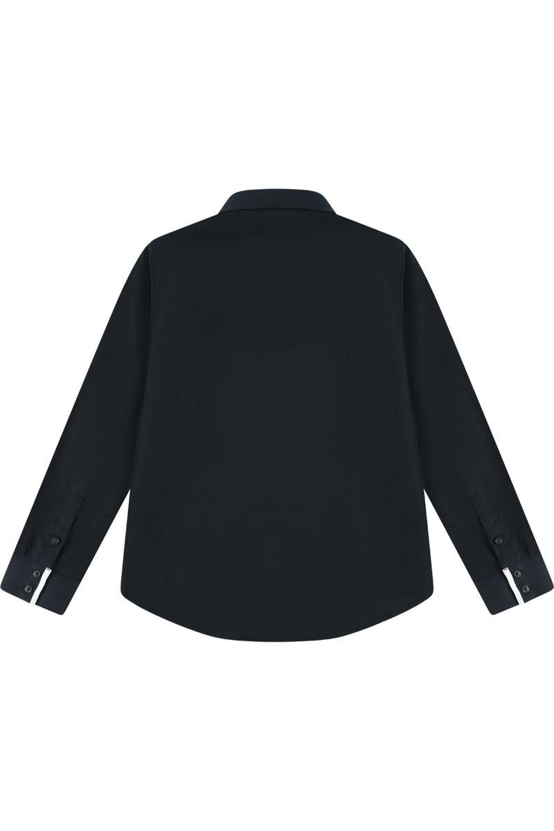 חולצה מכופתרת REPLAY פס לוגו בצד לילדים