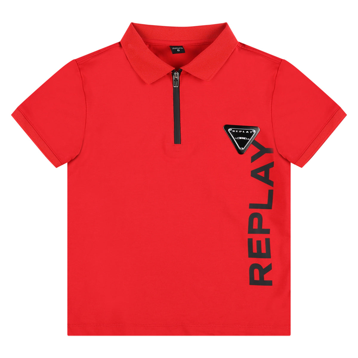 חולצת צווארון REPLAY מפתח רוכסן לילדים