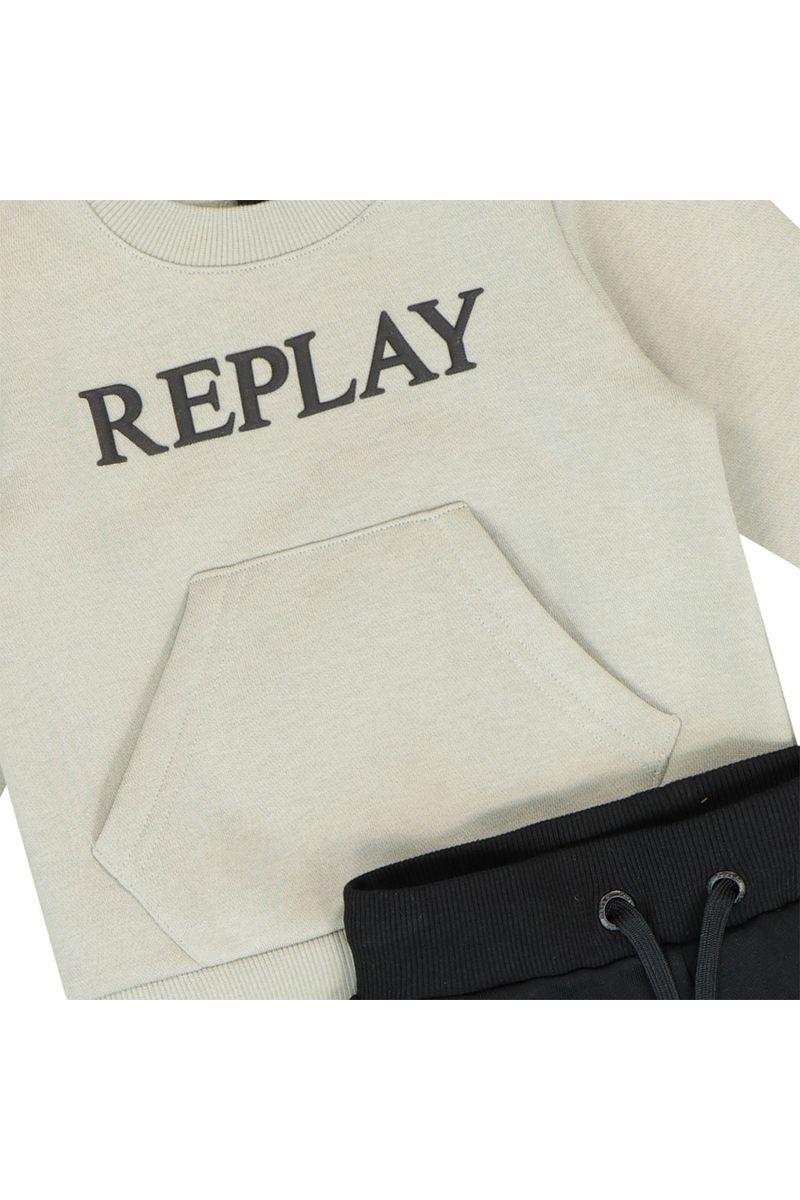 חליפת טרנינג REPLAY הדפס לוגו לתינוקות