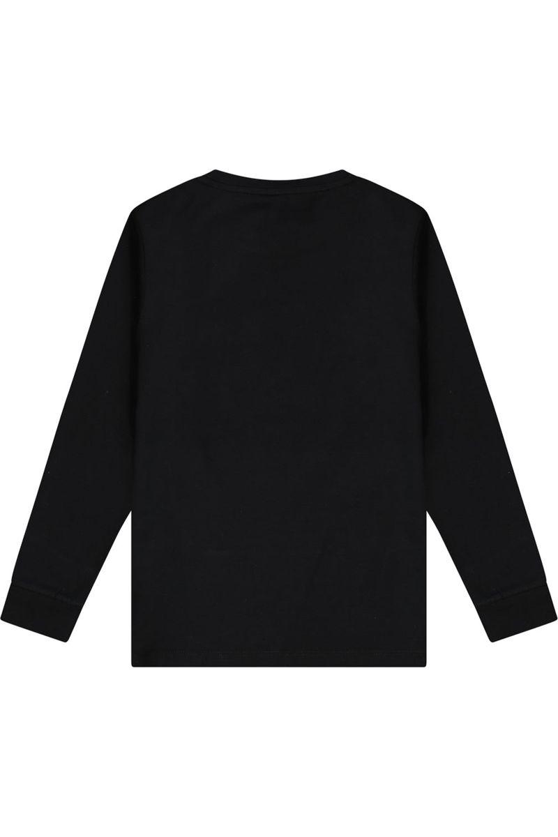 חולצת טי שרט REPLAY ארוכה לוגו עגול לילדים