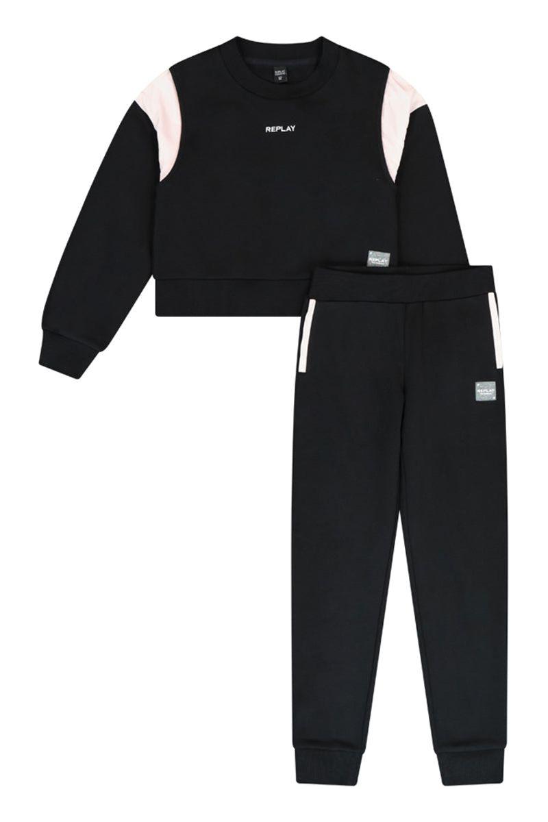 חליפת טרנינג REPLAY צווארון נמוך לילדות