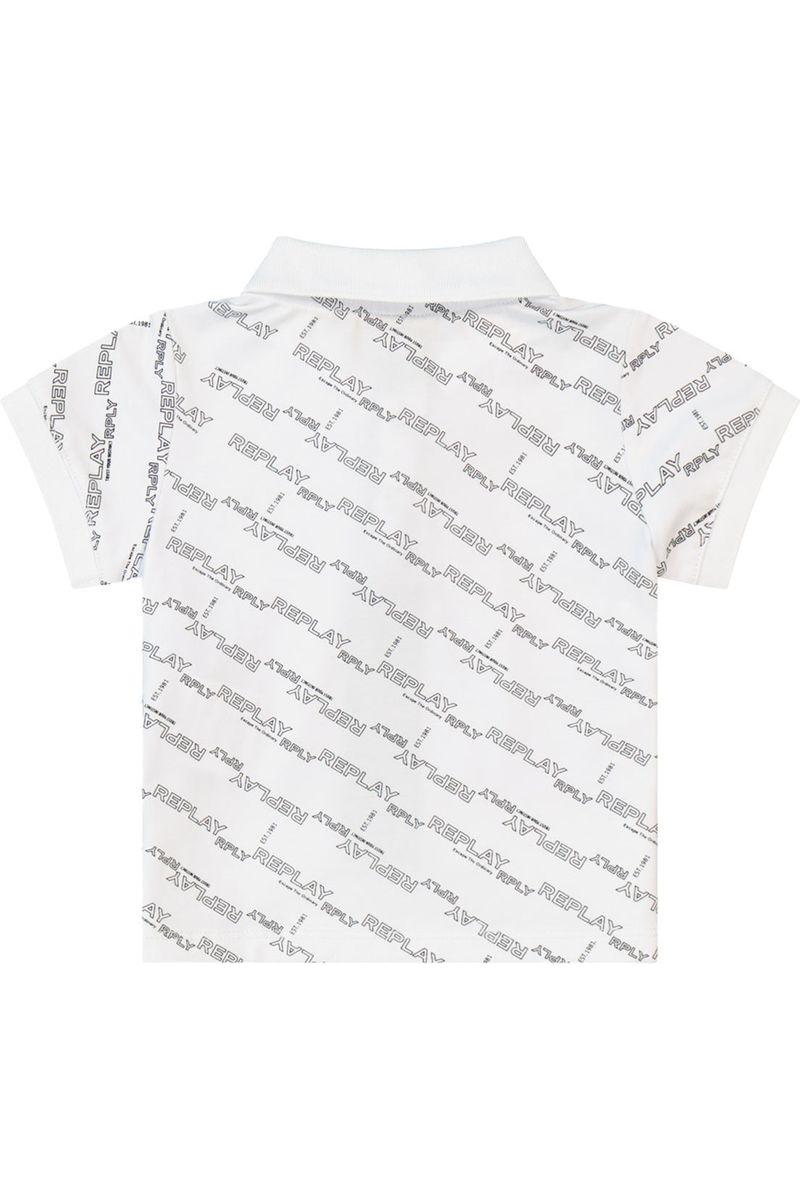 חולצת צווארון REPLAY ממותגת לתינוקות