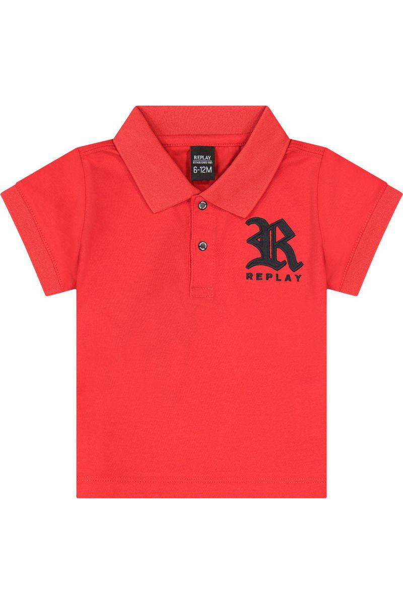 חולצת צווארון REPLAY לוגו בצד לתינוקות