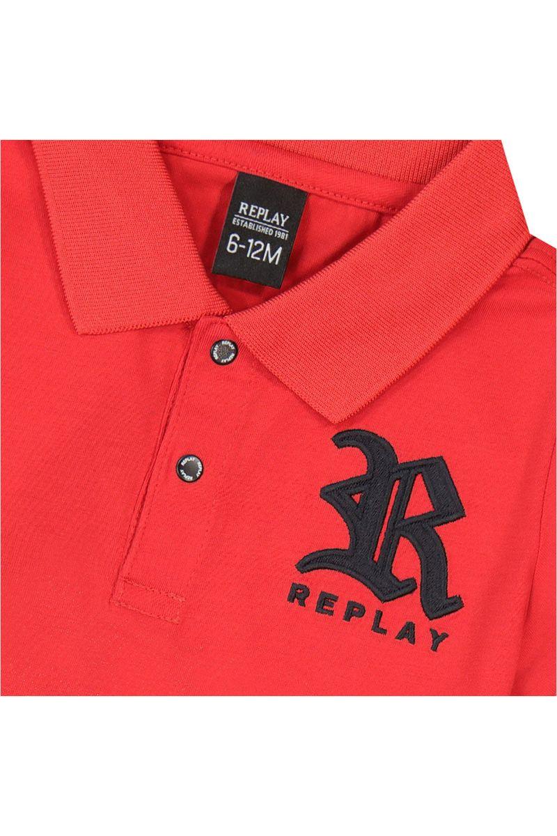 חולצת צווארון REPLAY לוגו בצד לתינוקות