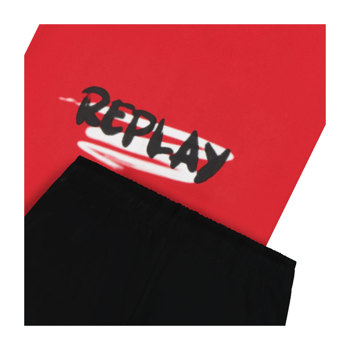 חליפת טריקו REPLAY לוגו גרפיטי לילדים