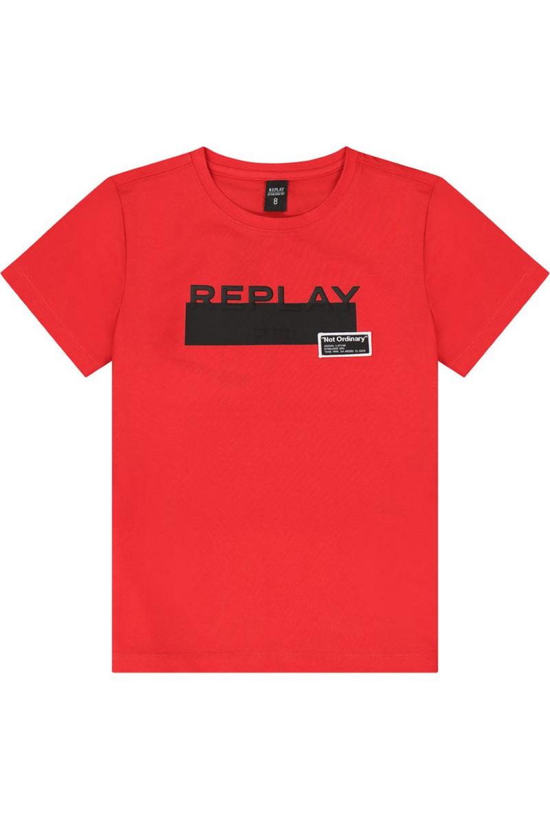 חולצת טי שרט REPLAY הדפס לוגו לילדים