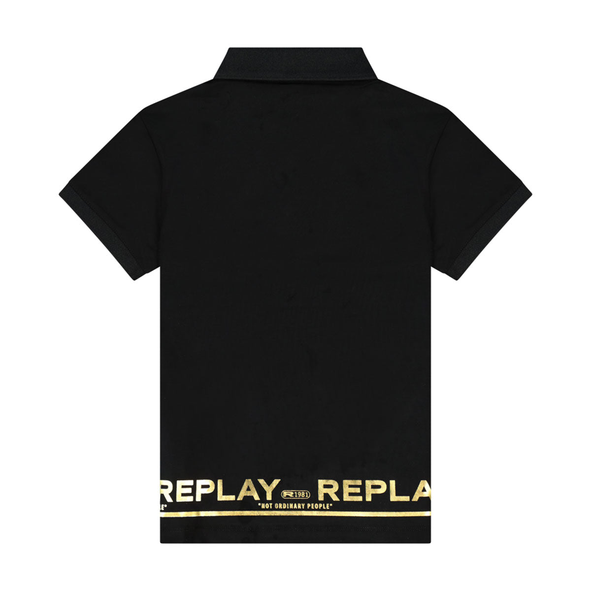 חולצת צווארון REPLAY הדפס לוגו לילדים