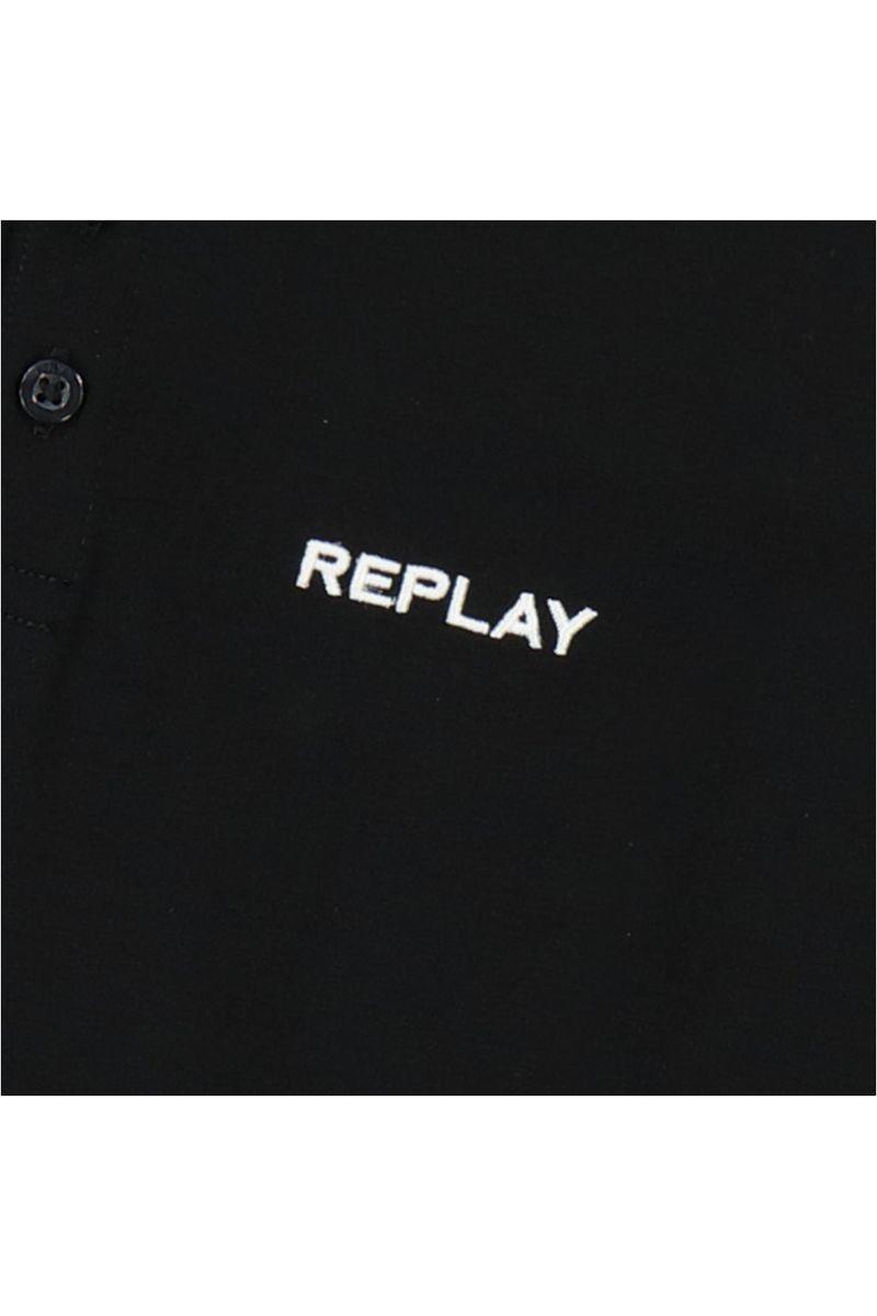 חולצת צווארון REPLAY הדפס לוגו לילדים