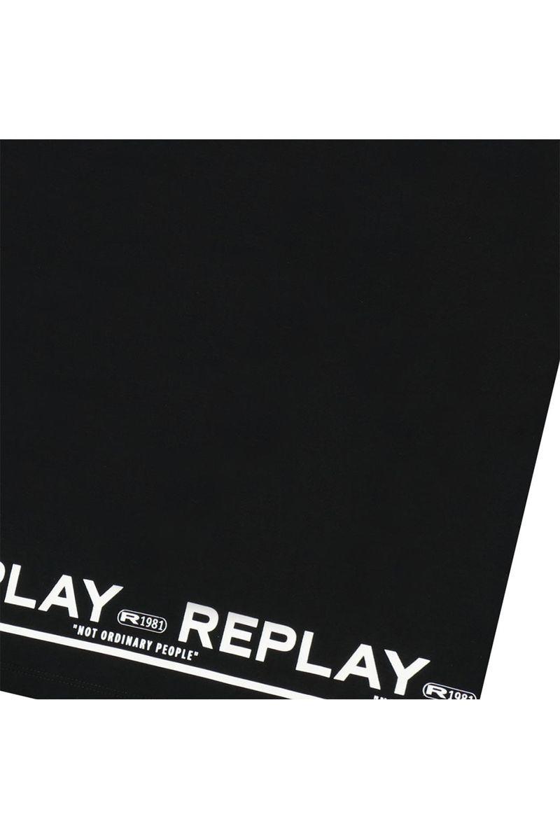 חולצת צווארון REPLAY הדפס לוגו לילדים