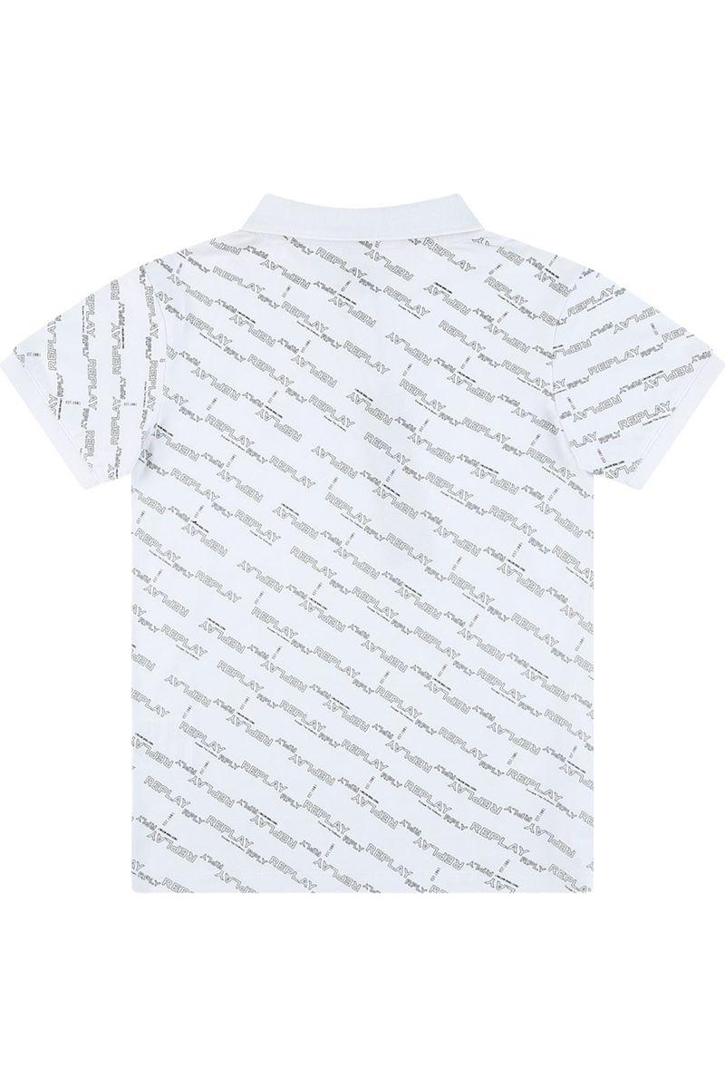 חולצת צווארון REPLAY ממותגת לילדים