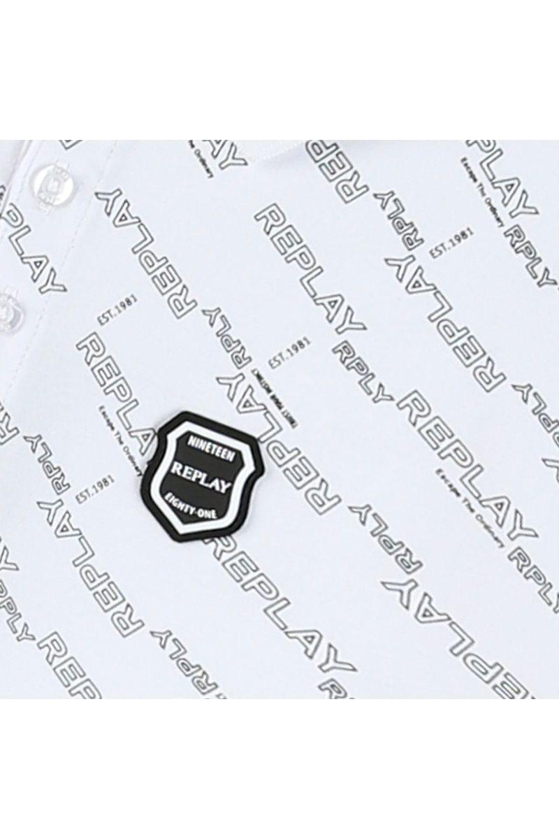 חולצת צווארון REPLAY ממותגת לילדים