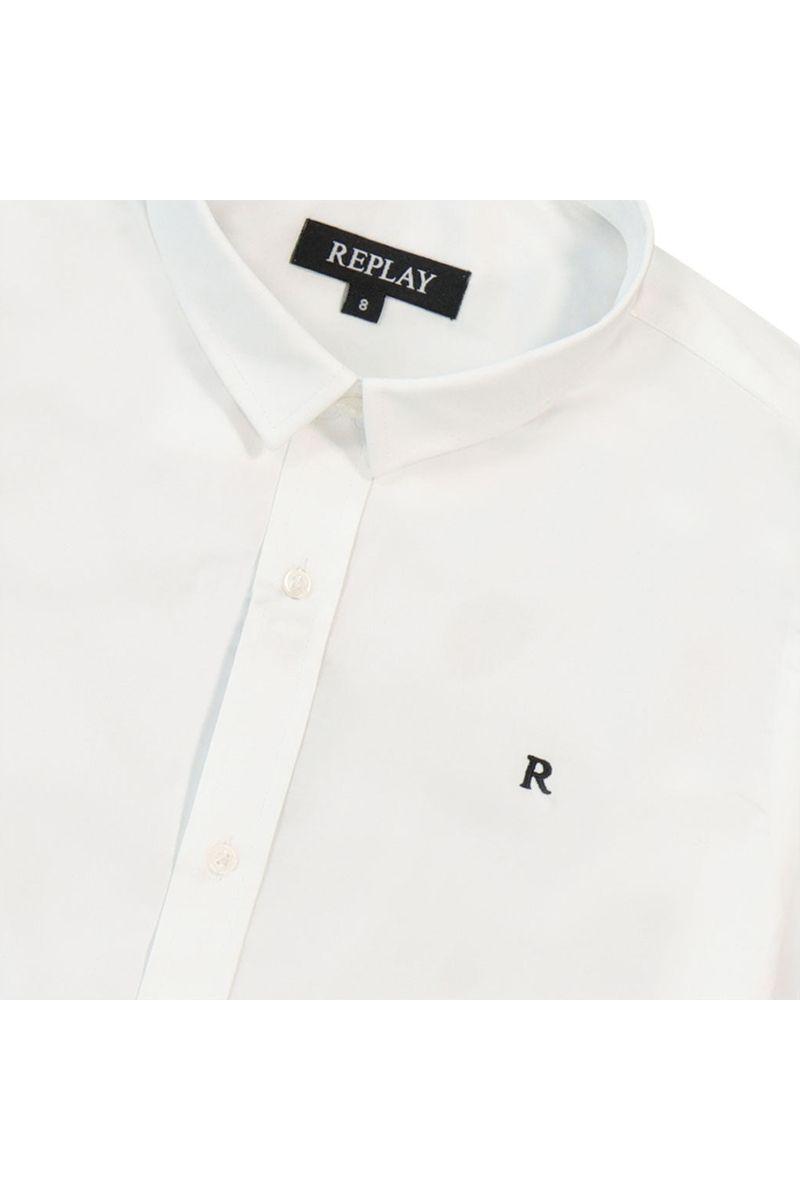 חולצה מכופתרת REPLAY לוגו בצד לילדים