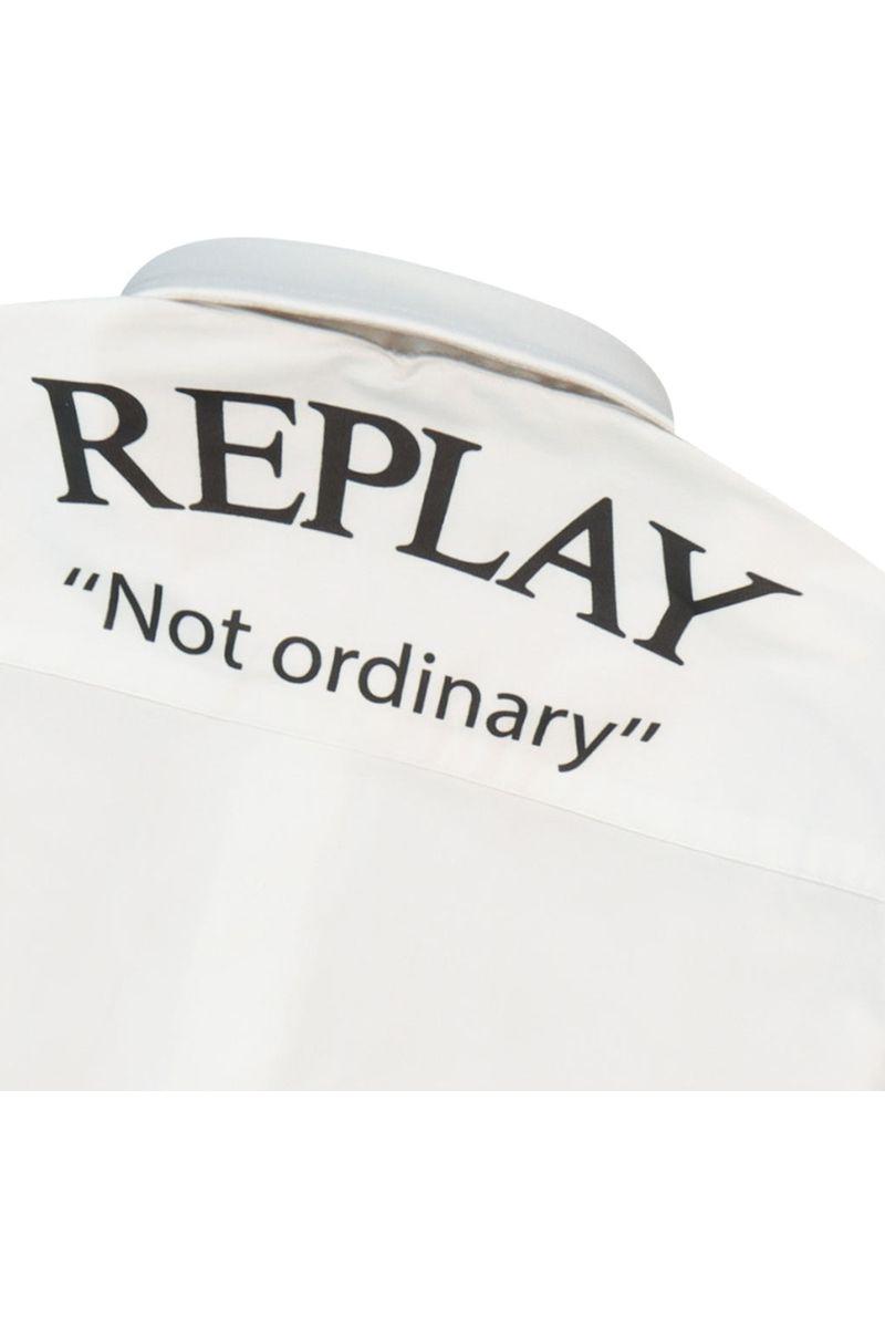 חולצה מכופתרת REPLAY לוגו בצד לילדים