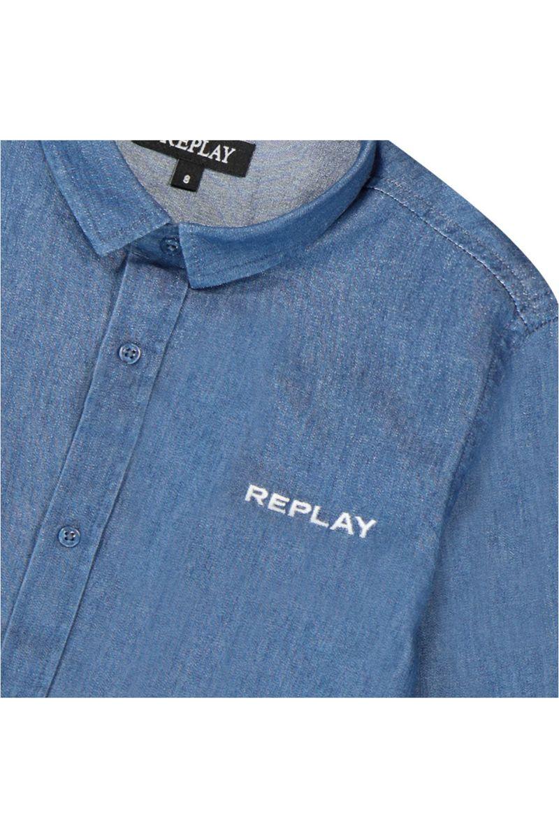 חולצת ג'ינס מכופתרת REPLAY לילדים