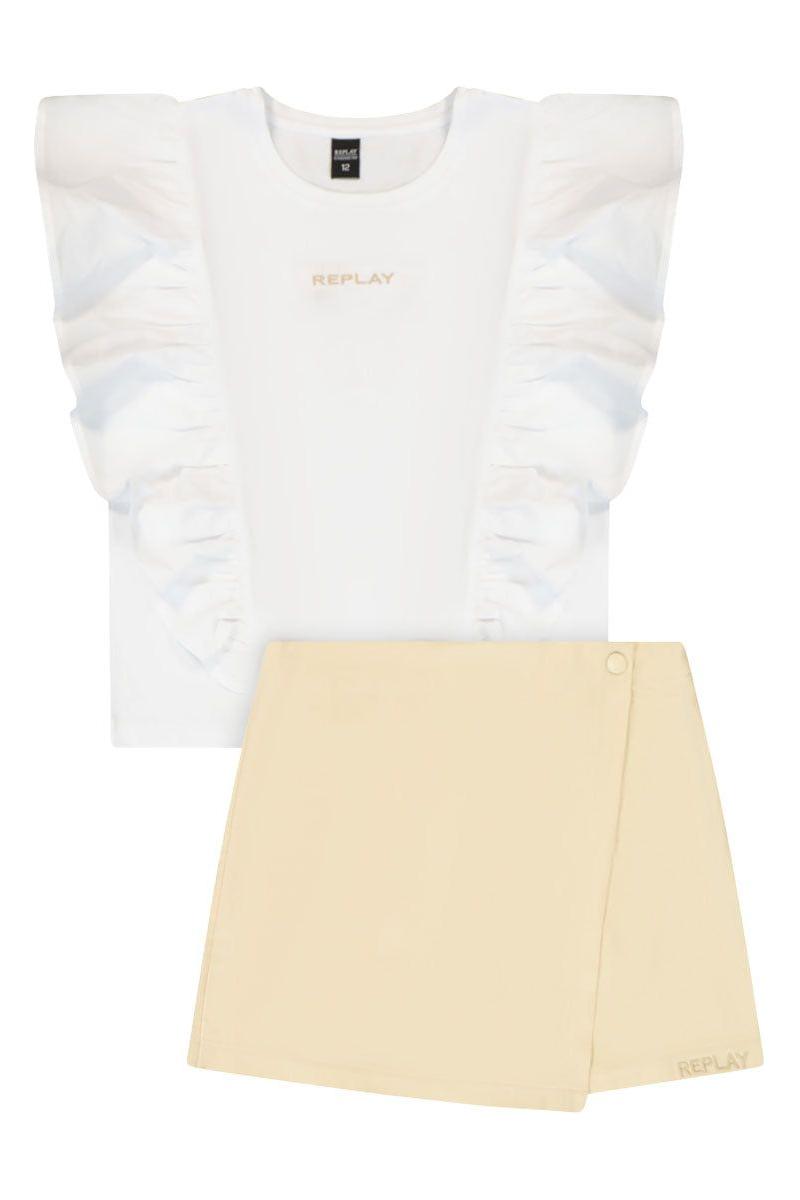 חליפת חצאית REPLAY פשתן לילדות