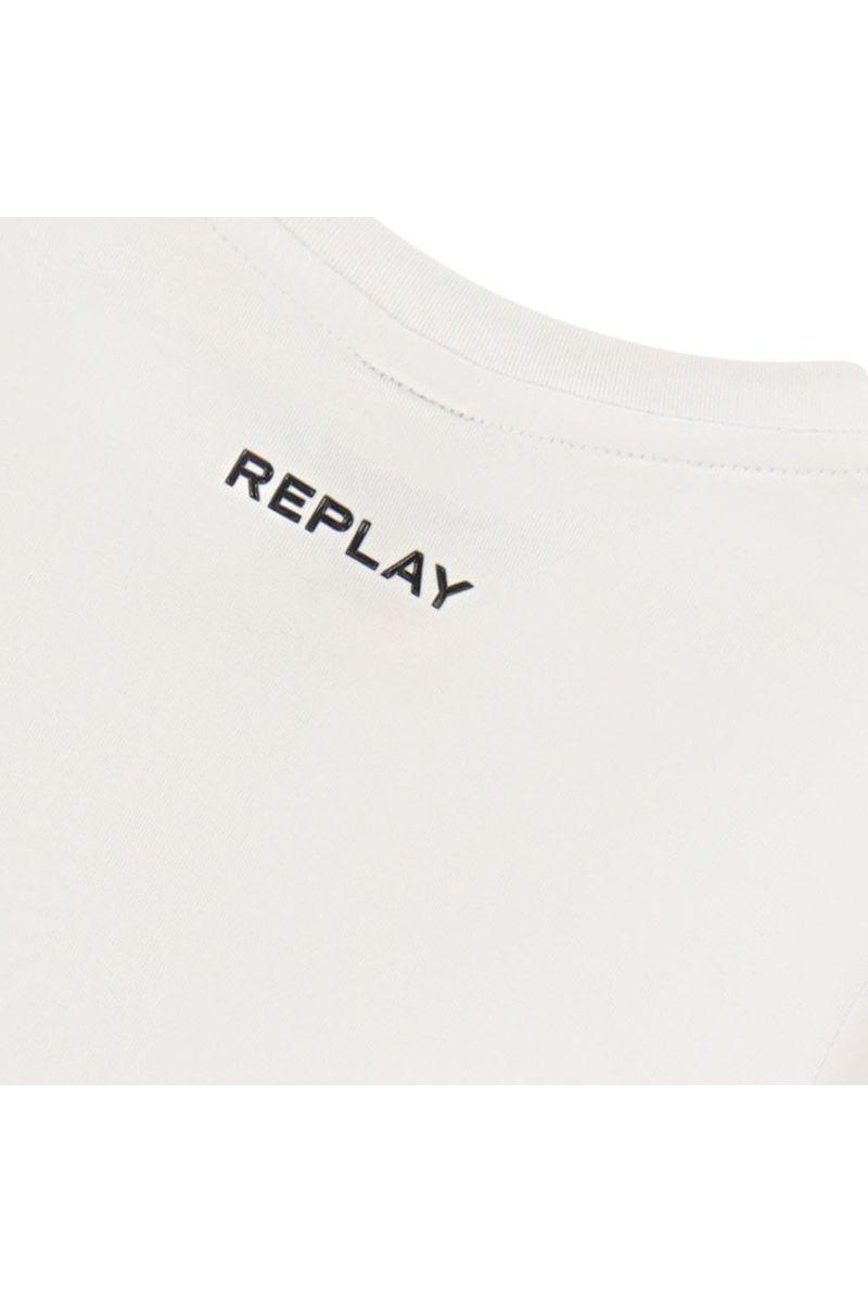 חולצת טי שרט REPLAY שרוול ארוך לוגו מותג בצד לתינוקות