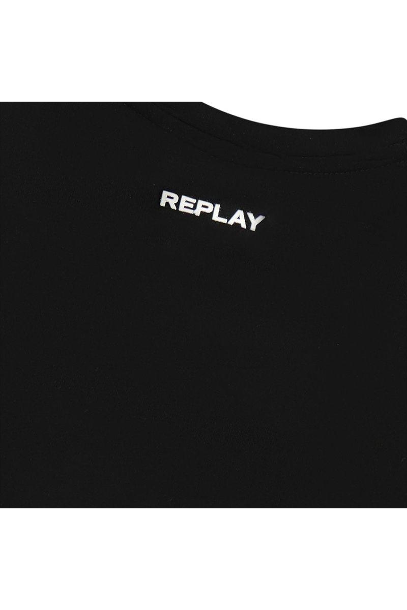 חולצת טי שרט REPLAY שרוול ארוך לוגו מותג בצד לתינוקות