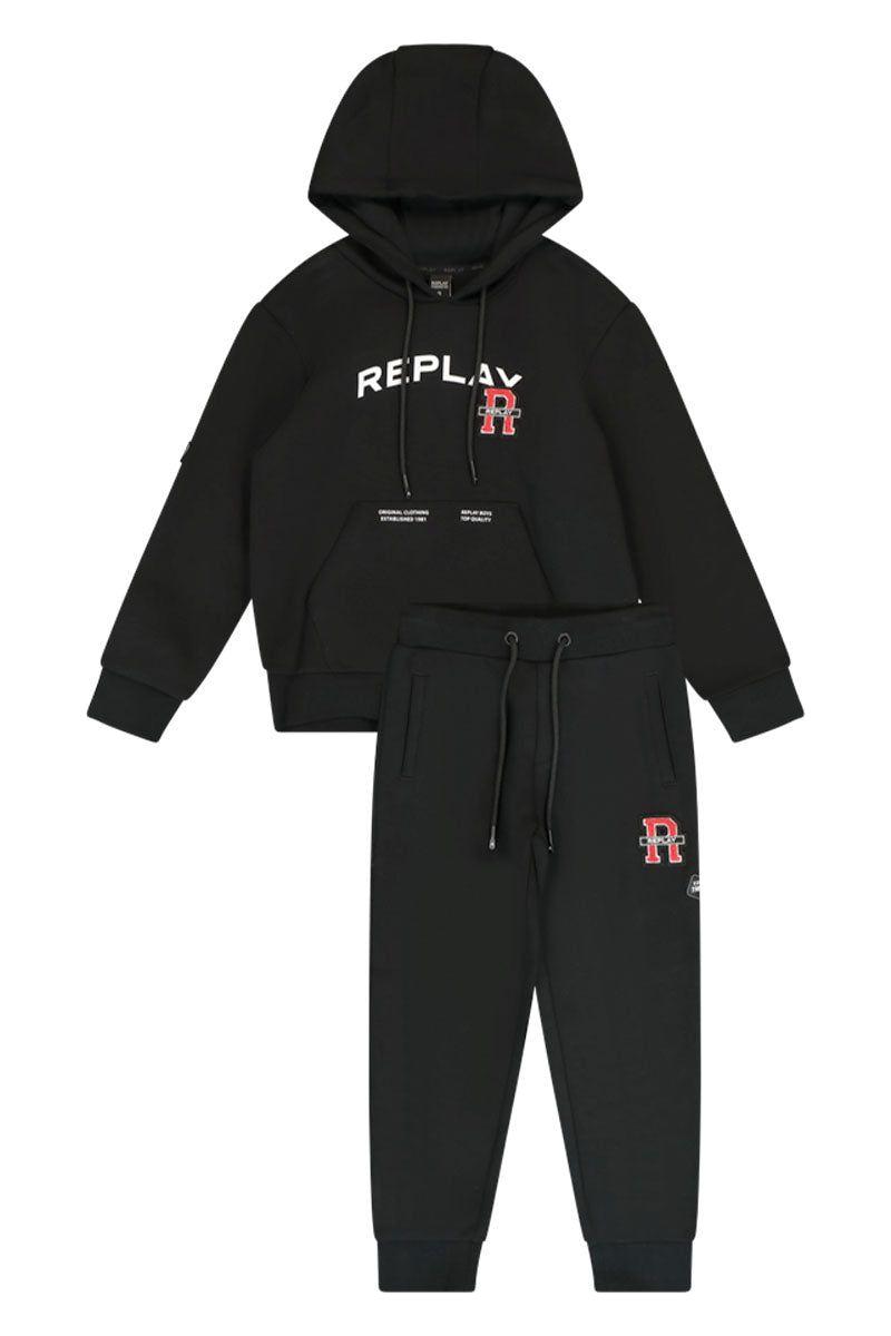 חליפת טרנינג REPLAY כיס לוגו מותג באמצע לילדים