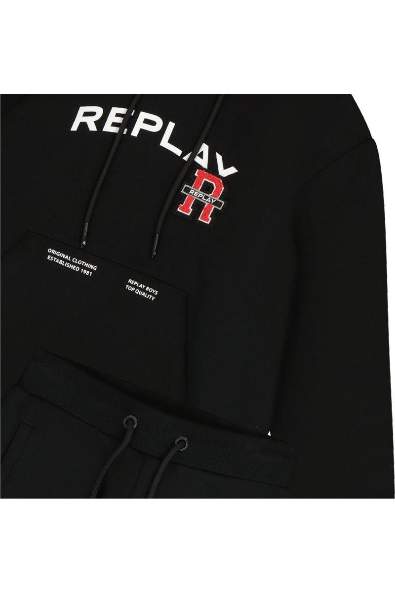 חליפת טרנינג REPLAY כיס לוגו מותג באמצע לילדים