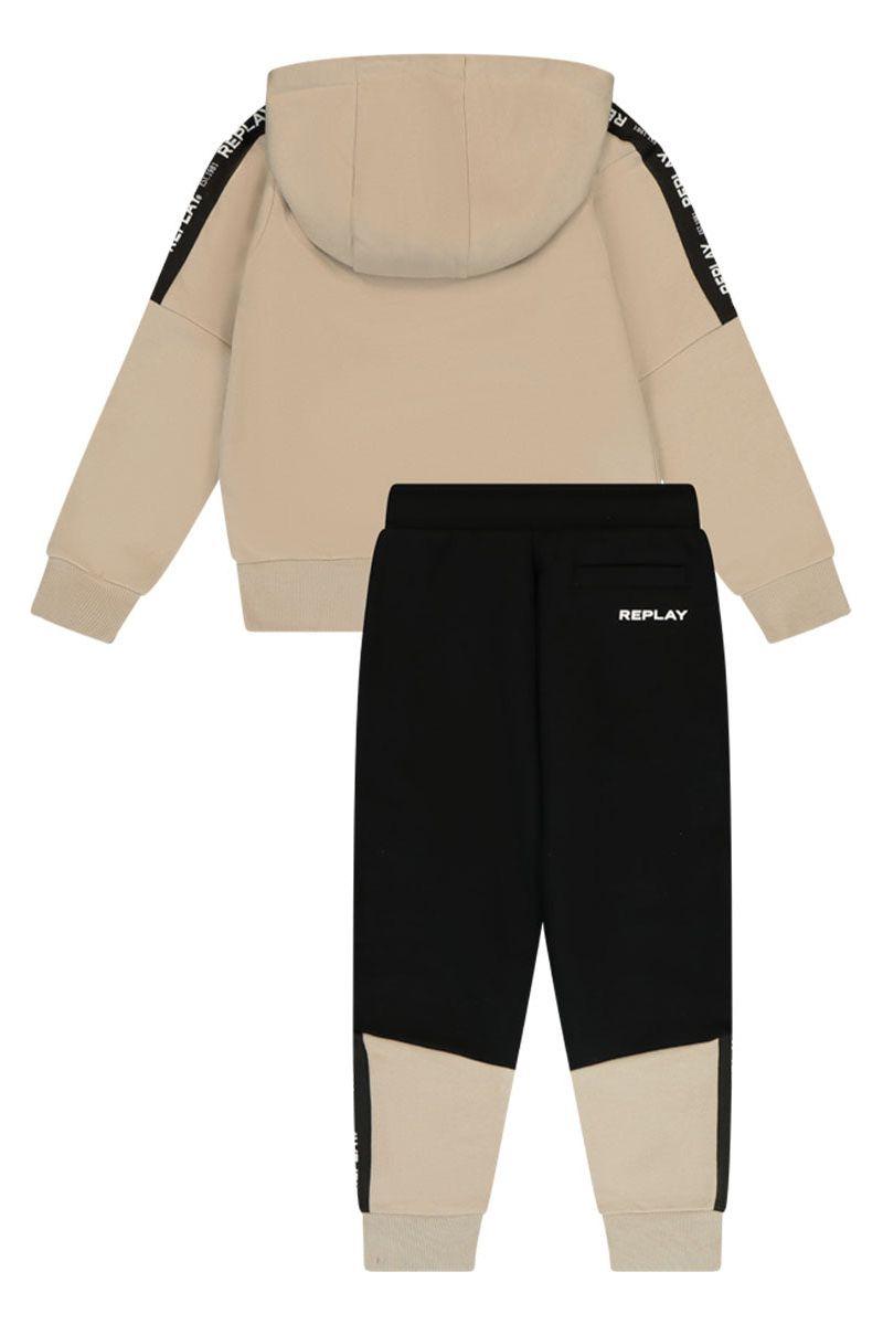 חליפת טרנינג REPLAY כיס באמצע לוגו מותג בשרוול לילדים