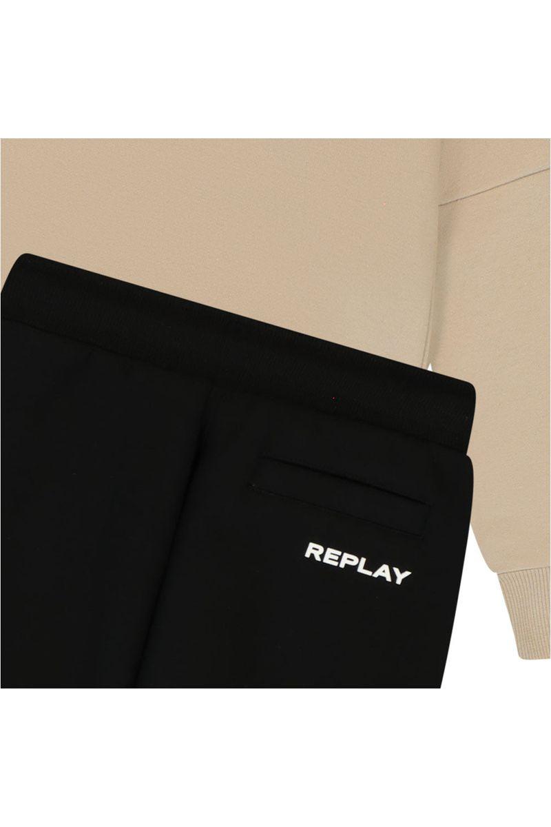 חליפת טרנינג REPLAY כיס באמצע לוגו מותג בשרוול לילדים