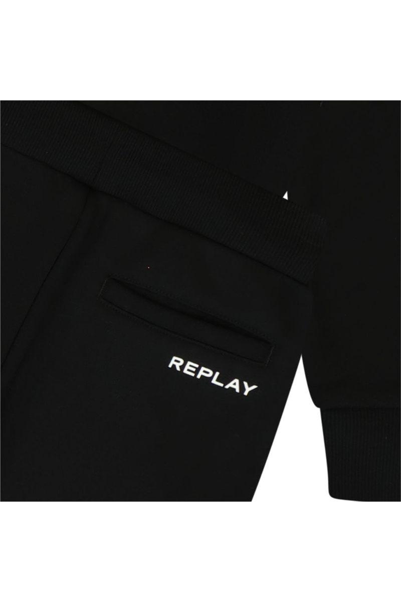 חליפת טרנינג REPLAY כיס באמצע לוגו מותג בשרוול לילדים