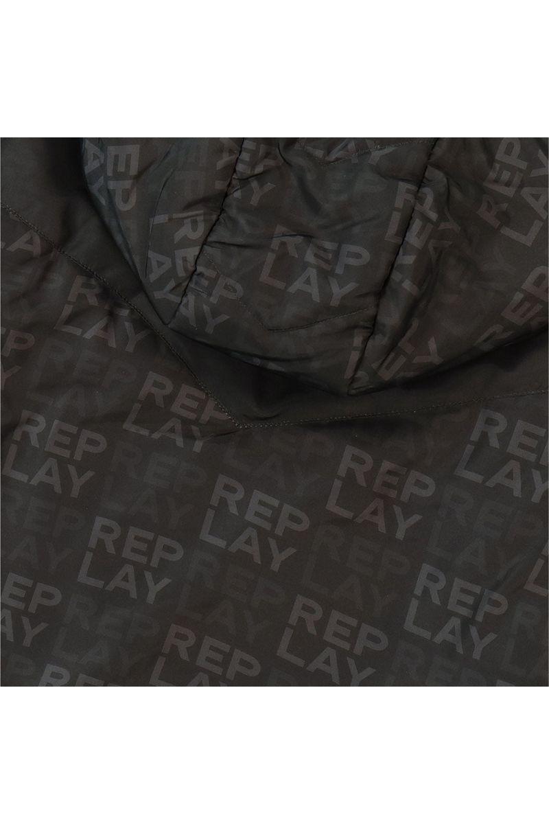 מעיל פוך REPLAY מונוגרמה מלאה לילדים