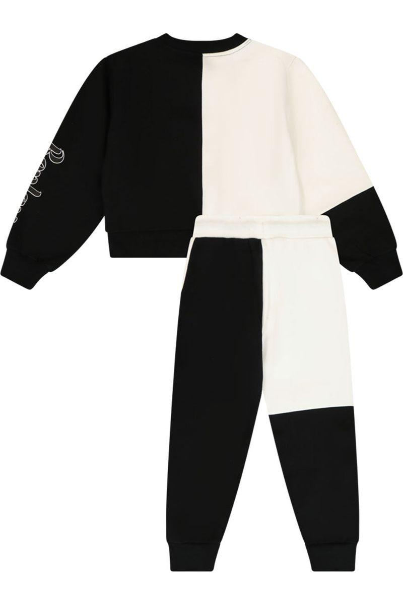 חליפת טרנינג REPLAY לוגו מותג בשרוול לילדות