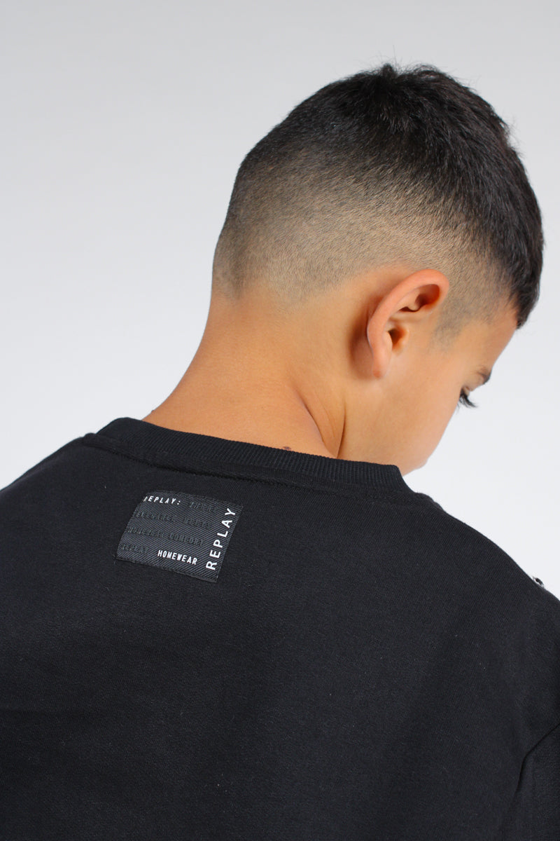 חליפת טרנינג REPLAY לוגו מותג רקמה לילדים