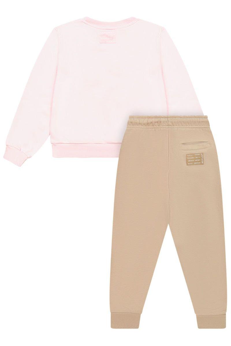 חליפת טרנינג REPLAY לוגו מותג רקמה באמצע לילדות