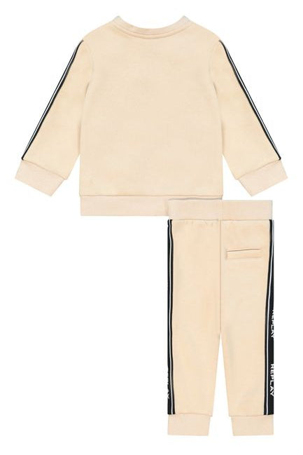 חליפת טרנינג REPLAYקלאסית עם לוגו מודגש לתינוקות