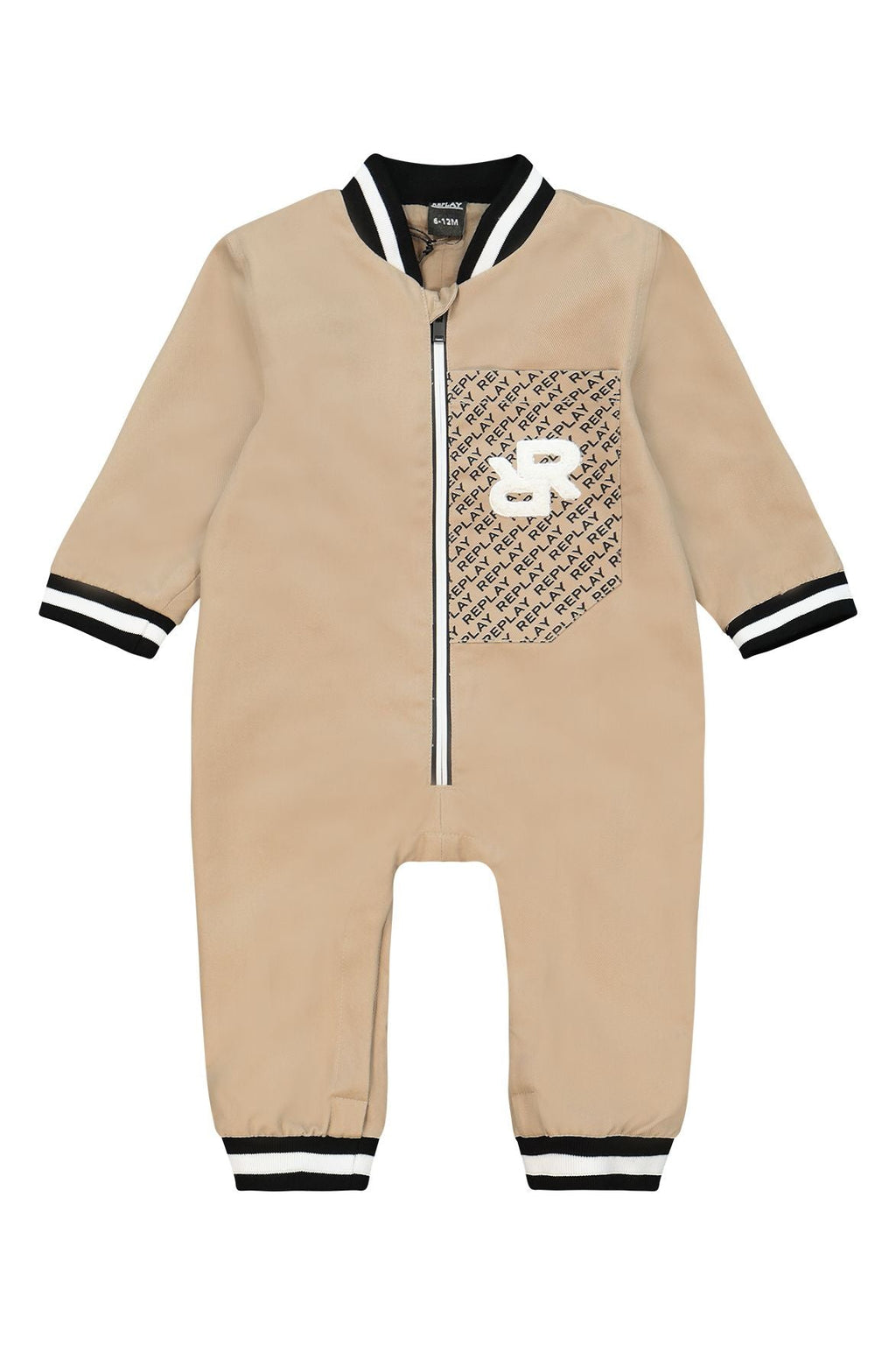 אוברול REPLAY רוכסן לתינוקות BEIGE / 0-3M