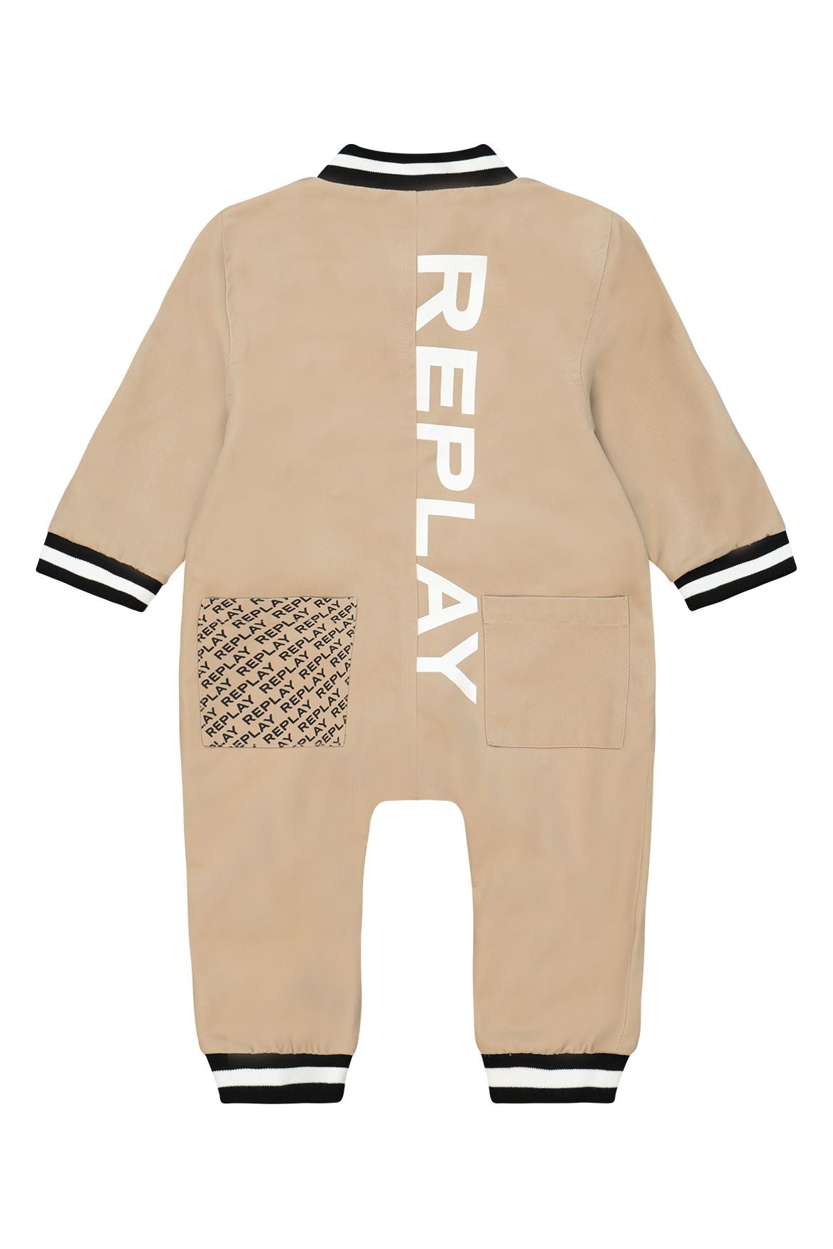 אוברול REPLAY רוכסן לתינוקות BEIGE / 0-3M