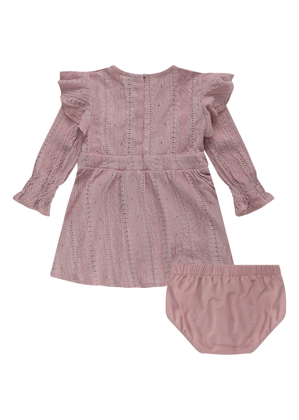 שמלת REPLAY שכבות ושרוול ארוך סט תחתון תואם לתינוקות Pink / 3-6M