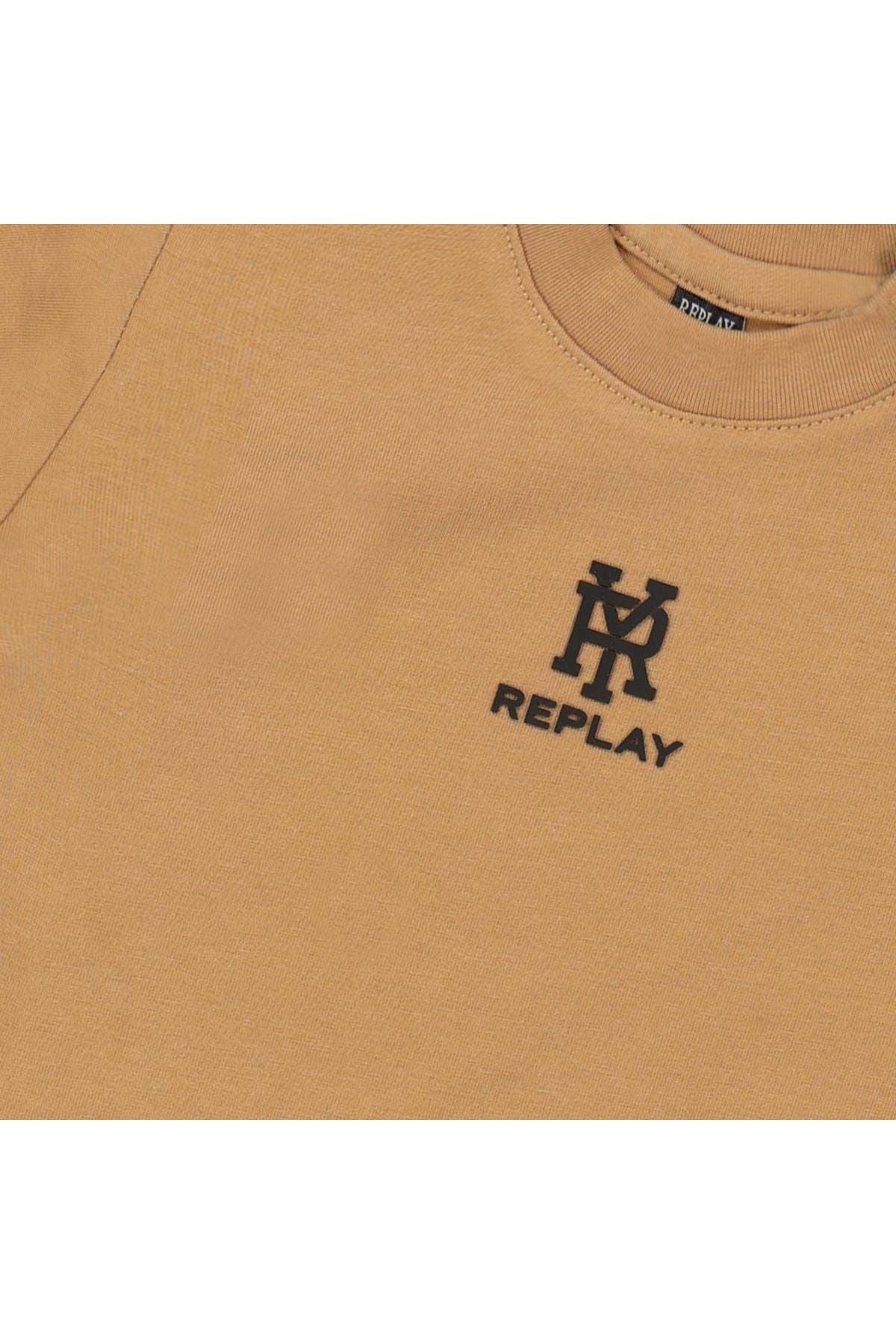 חולצת טישירט REPLAY לוגו מותג באמצע לתינוקות