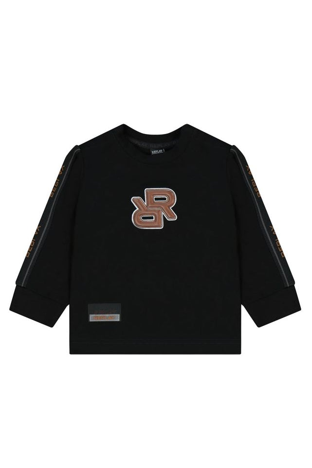 חולצת טישרט REPLAY לוגו מותג בשרוול לתינוקות